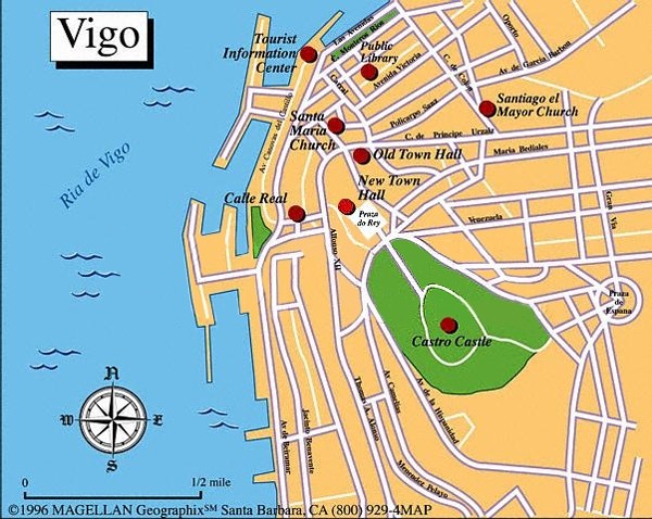 Map of Vigo